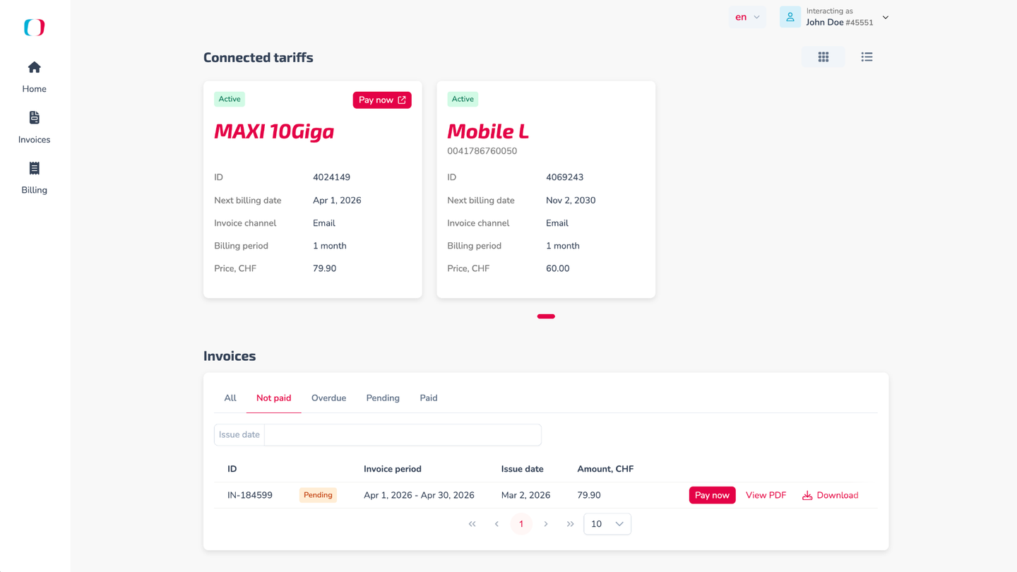 METAVSHN Customer Portal